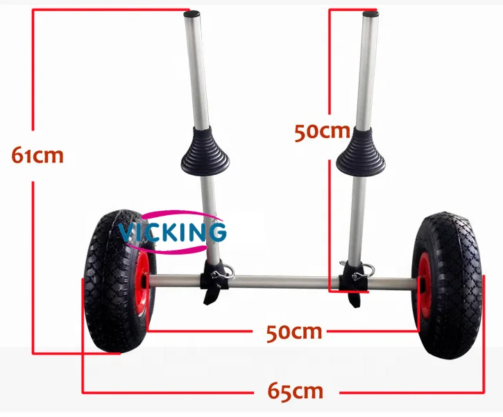 Jeziora Rzeki Aluminiowe Akces – Fishing Kayak Cart recenzja i cena