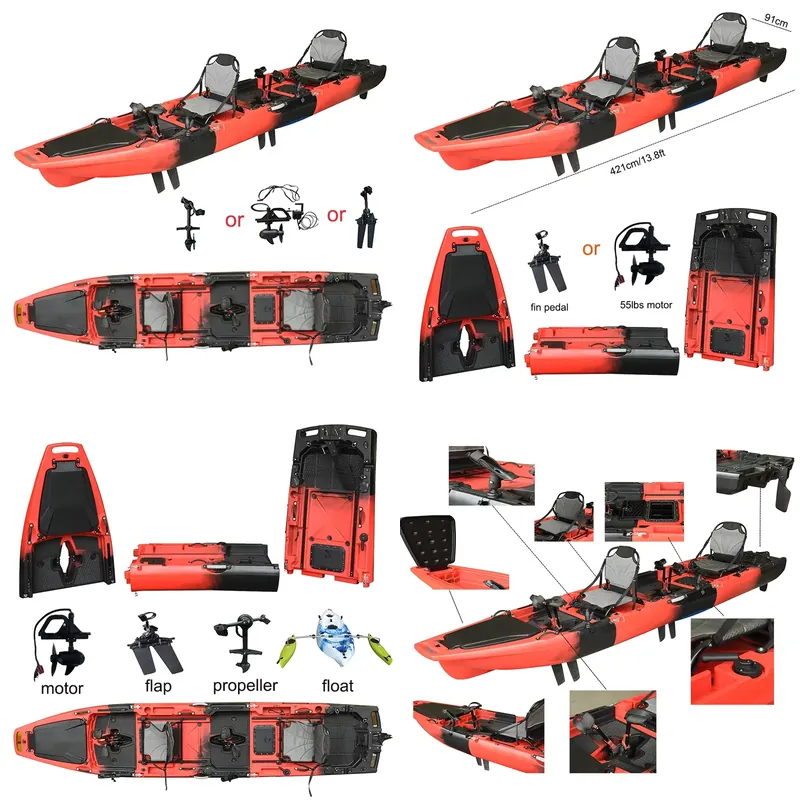 Hurtowy kajak wędkarski 14 stó – Fishing Kayak Pedal Drive recenzja i cena