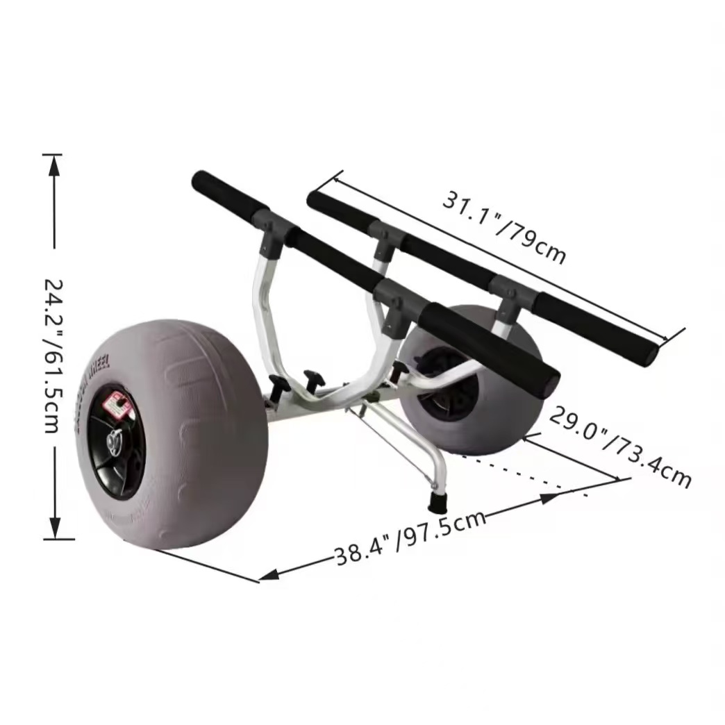 Wózek aluminiowy Yak Outdoors  – Fishing Kayak Cart recenzja i cena