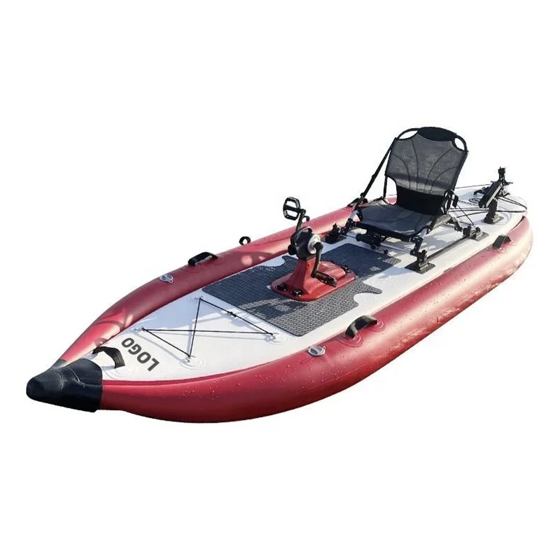 Kajak pedałowy z siateczką na  – Fishing Kayak Pedal Drive recenzja i cena